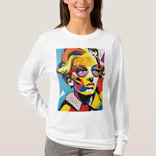 Vrouwen mooi uitziende kunst t-shirt (Voorkant)