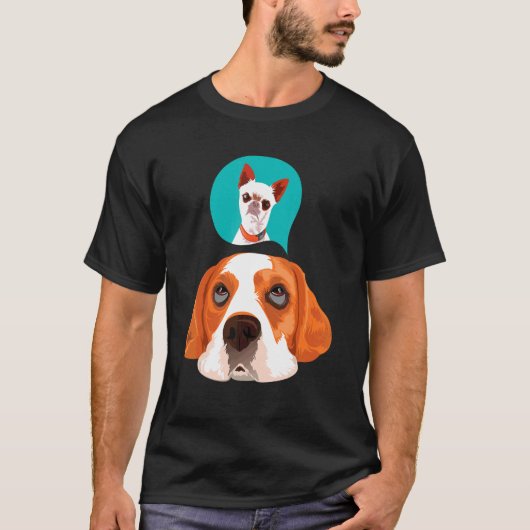Vrouwen Mooie Hond Houder Hond Gezichten T-shirt (Voorkant)