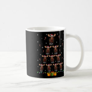 Vrouwen Moose Santa Hat Xmas Lights Mannen Vrouwen Koffiemok