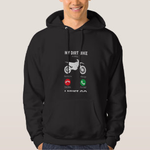Vrouwen Motorcross Mijn Dirt Bike is bellen en ik Hoodie