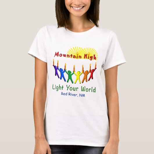 Vrouwen Mountain High Camp T-shirt ontwerp uit 201 (Voorkant)