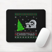 Vrouwen MRI Tech kerstboom Lighting Ugly Christmas Muismat (Met muis)