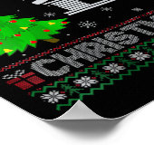 Vrouwen MRI Tech kerstboom Lighting Ugly Christmas Poster (Hoek)