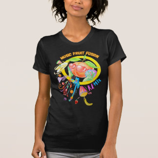 Vrouwen Muziek Fruit Fusion Ontworpen T-shirt