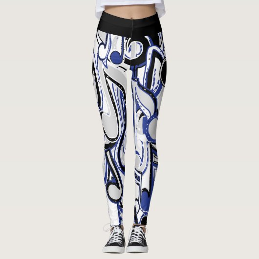 Vrouwen muziek leggings (Voorkant)