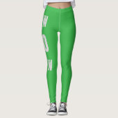 Vrouwen naadloze leggings in groen (Voorkant)