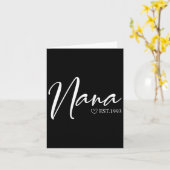 Vrouwen Nana Est 1993 Moederdag Verjaardag Kleding Kaart (Gele Bloem)