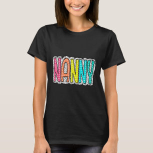 Vrouwen Nanny Dalmatische Stippen Mama Nana Oma T-shirt