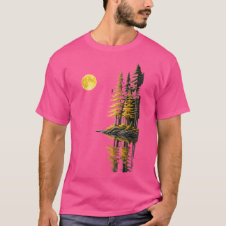 Vrouwen Natuur Wildlife Mountain Landscape Reflect T-shirt