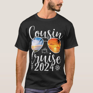 Vrouwen neef cruise 2024 meisjes cursus reis 2024 t-shirt