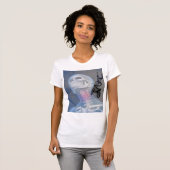 Vrouwen nek motorfiets shirt (Voorkant volledig)