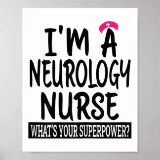 Vrouwen Neurologie Verpleegster Grappige Verpleegk Poster