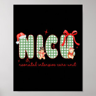 Vrouwen Nicu Verpleegster Kerst Nieuwgeboren Neona Poster