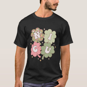 Vrouwen Nicu-verpleegster St Patrick's Day Neonata T-shirt