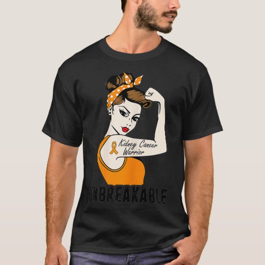 Vrouwen Nierkanker Warrior Onbreekbaar Perfect T-shirt (Voorkant)