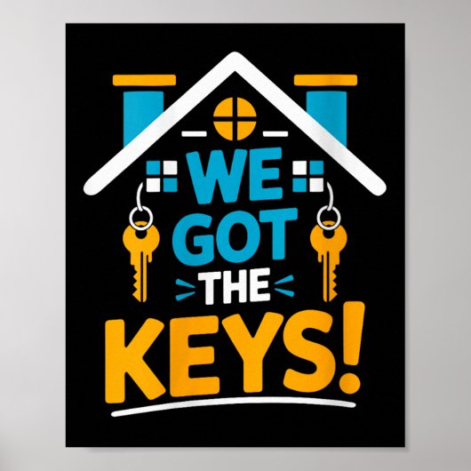 Vrouwen Nieuwe Huiseigenaar Housewarming Party Mat Poster (Voorkant)