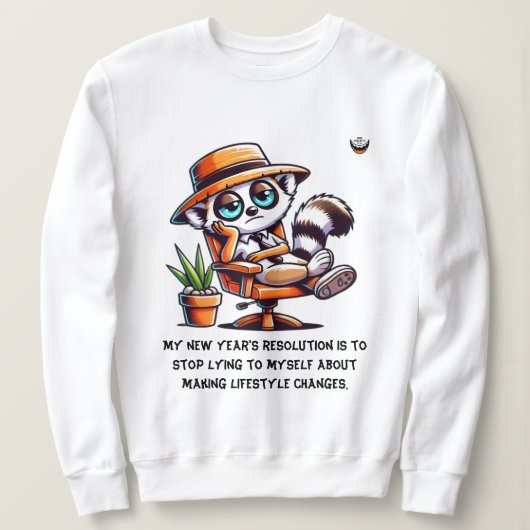 Vrouwen Nieuwjaar eerlijke resolutie Trui (Design voorkant)