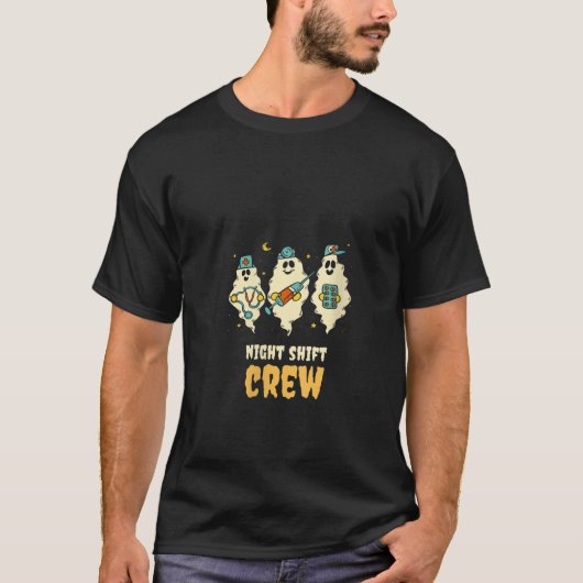Vrouwen Night Shift Crew Nurse Medical Staff Hallo T-shirt (Voorkant)