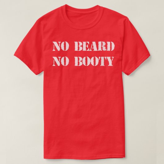 Vrouwen No Beard No booty VNeck T-shirt (Design voorkant)