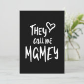 Vrouwen noemen me Mamey Moeder Gift Kaart (Staand voorkant)
