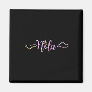 Vrouwen Nola Mardi Gras Carnaval Mardi Magneet