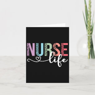 Vrouwen Nurse Life Rn LPN Can Leopard Nurse Week H Kaart