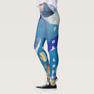 Vrouwen Oceaan Manta Tropische Onderwater Stingray Leggings