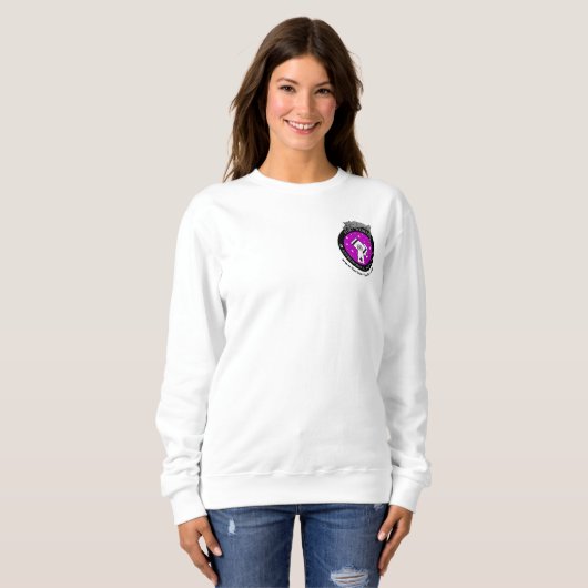 Vrouwen Officiële Kleine Logo Sweatshirt Wit (Voorkant volledig)