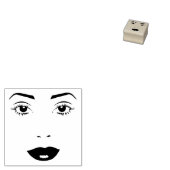 Vrouwen ogen lippen Gezicht make-up Art Rubberstempel (Gestempeld)