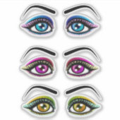 Vrouwen Ogen Ogen Schaduw make-up clipart Sticker (Voorkant)