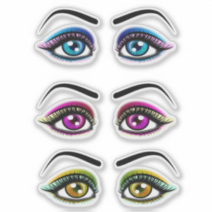 Vrouwen Ogen Ogen Schaduw make-up clipart Sticker