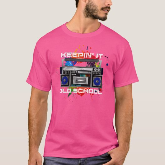 Vrouwen Old School Muziek Tshirt - Hip Hop 9 (Voorkant)