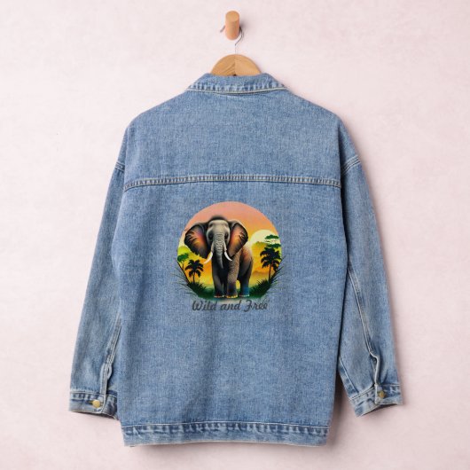 Vrouwen olifant denim jas jacket (Hangar)