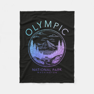 Vrouwen olympisch nationaal park washington pnw fleece deken
