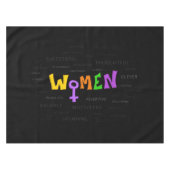 Vrouwen omhoog! tafelkleed (Voorkant (Horizontaal))