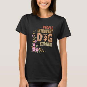 Vrouwen omkeren de hond uit de dog, grappige puppy t-shirt