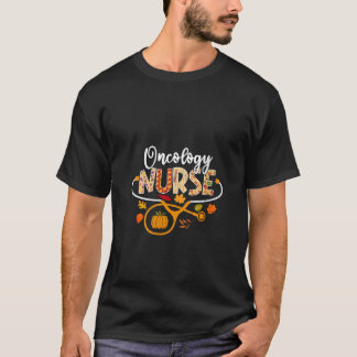 Vrouwen Oncologie Verpleegkundige Herfst Herfst St T-shirt