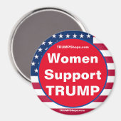 Vrouwen ondersteunen TRUMP Patriotic magnet (Voorkant / Achterkant)