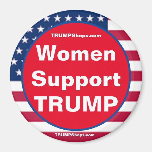 Vrouwen ondersteunen TRUMP Patriotic magnet (Voorkant)