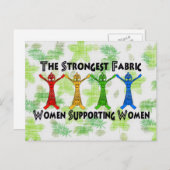 Vrouwen ondersteunen vrouwen briefkaart (Voorkant / Achterkant)