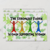 Vrouwen ondersteunen vrouwen kaart (Voorkant / Achterkant)