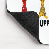 Vrouwen ondersteunen vrouwen muismat (Hoek)