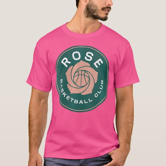 Vrouwen Ongeëvenaarde Roos Basketbal Club 3x3 T-shirt (Voorkant)