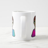 Vrouwen ontwerpen grote koffiekop (Achterkant)