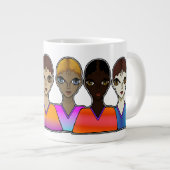 Vrouwen ontwerpen grote koffiekop (Voorkant rechts)