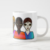 Vrouwen ontwerpen grote koffiekop (Rechts)