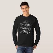 Vrouwen Onze Eerste Moederdag Moeder Mama Leuke Mo T-shirt (Voorkant volledig)
