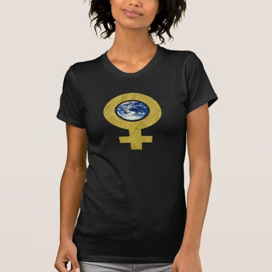 vrouwen op aarde t-shirt (Voorkant)