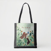 Vrouwen op een weide die viool spelen tote bag (Voorkant)