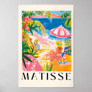 Vrouwen op het strand Art Print, Boheems strand De Poster